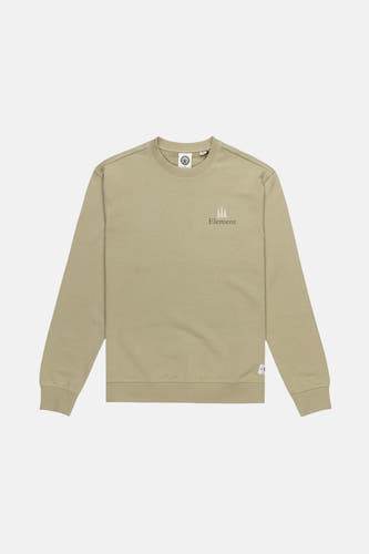 Pull-over vert de avec col rond d'ELEMENT, avec un petit logo sur la poitrine.