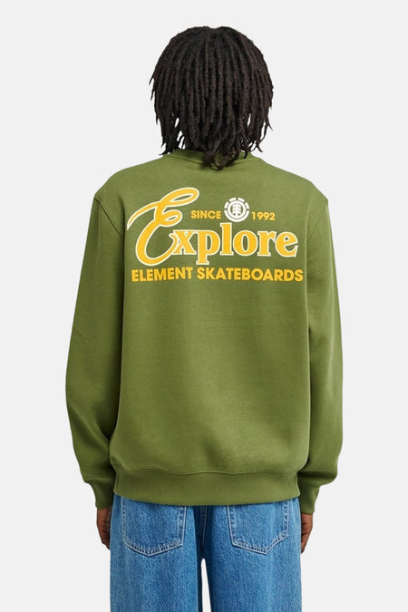 Sweat col O - vert