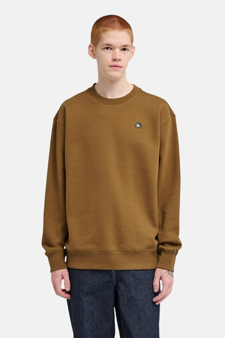 Sweat col O - brun