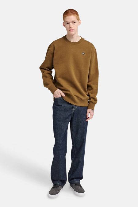 Sweat col O - brun