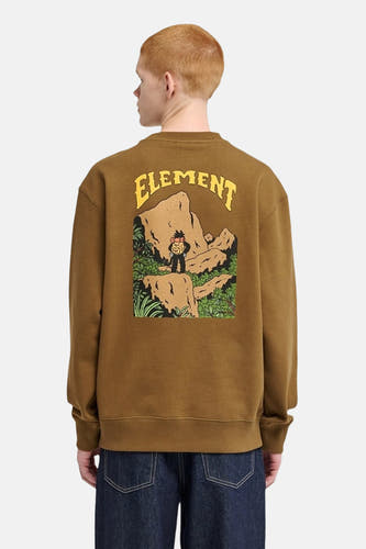 Sweat col O - brun
