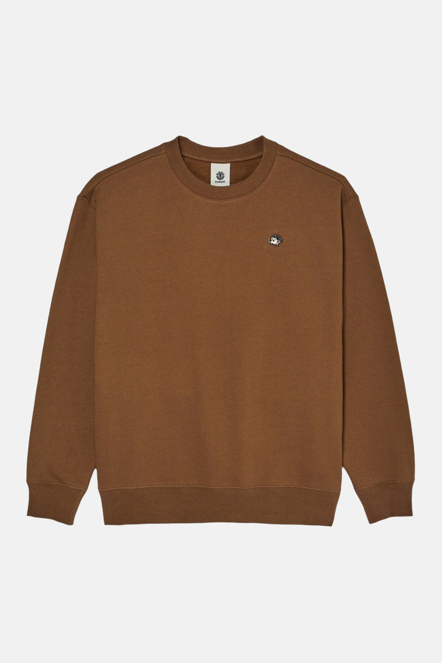 Sweat col O - brun