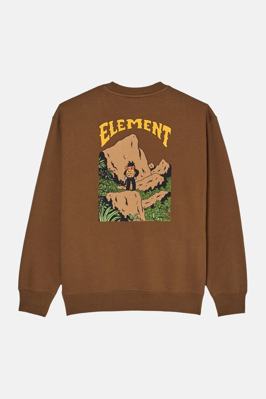 Sweat col O - brun