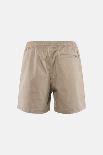 Short beige d'ELEMENT avec taille élastique et poche arrière, vue de dos.