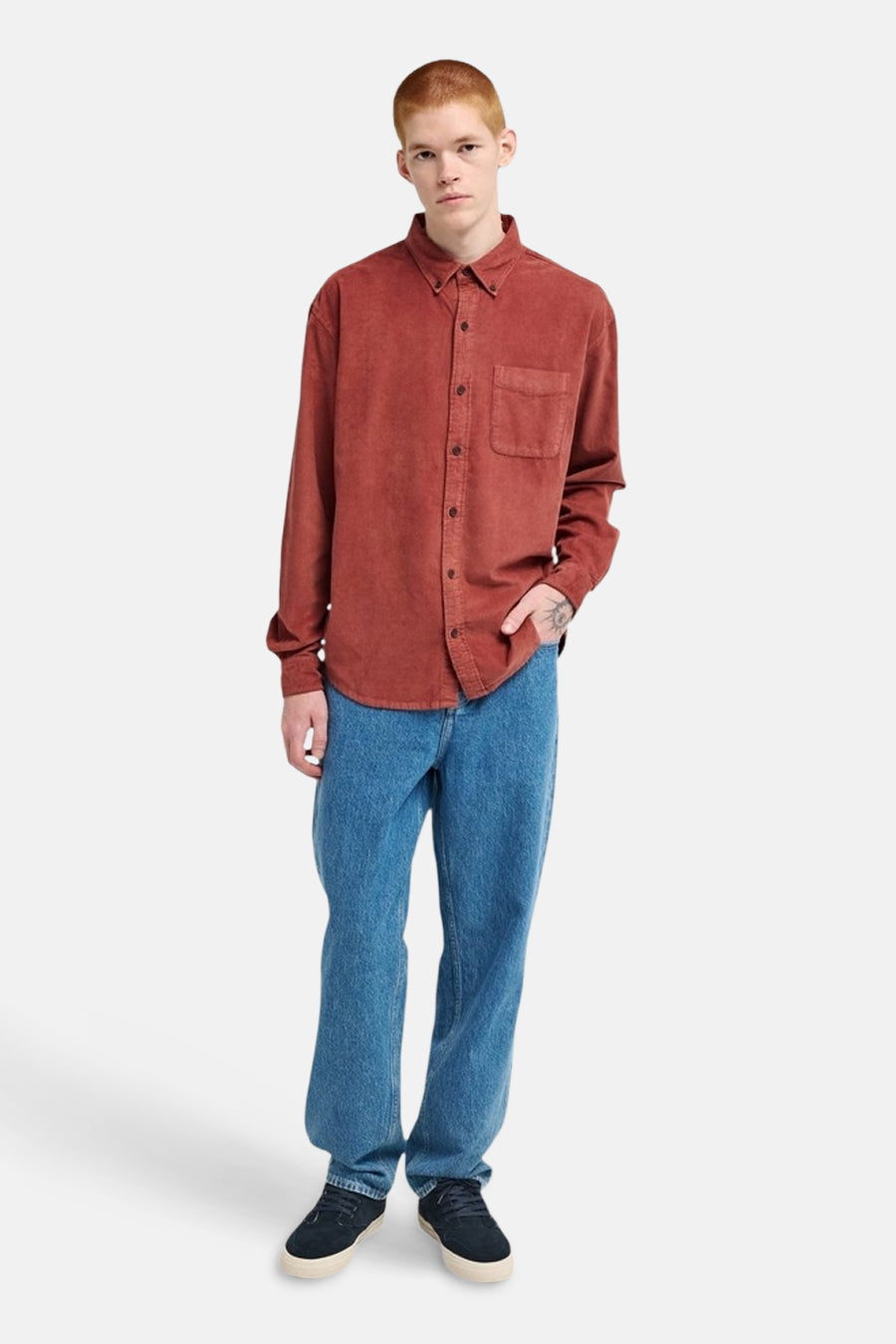 Chemise à manches longues - rouge