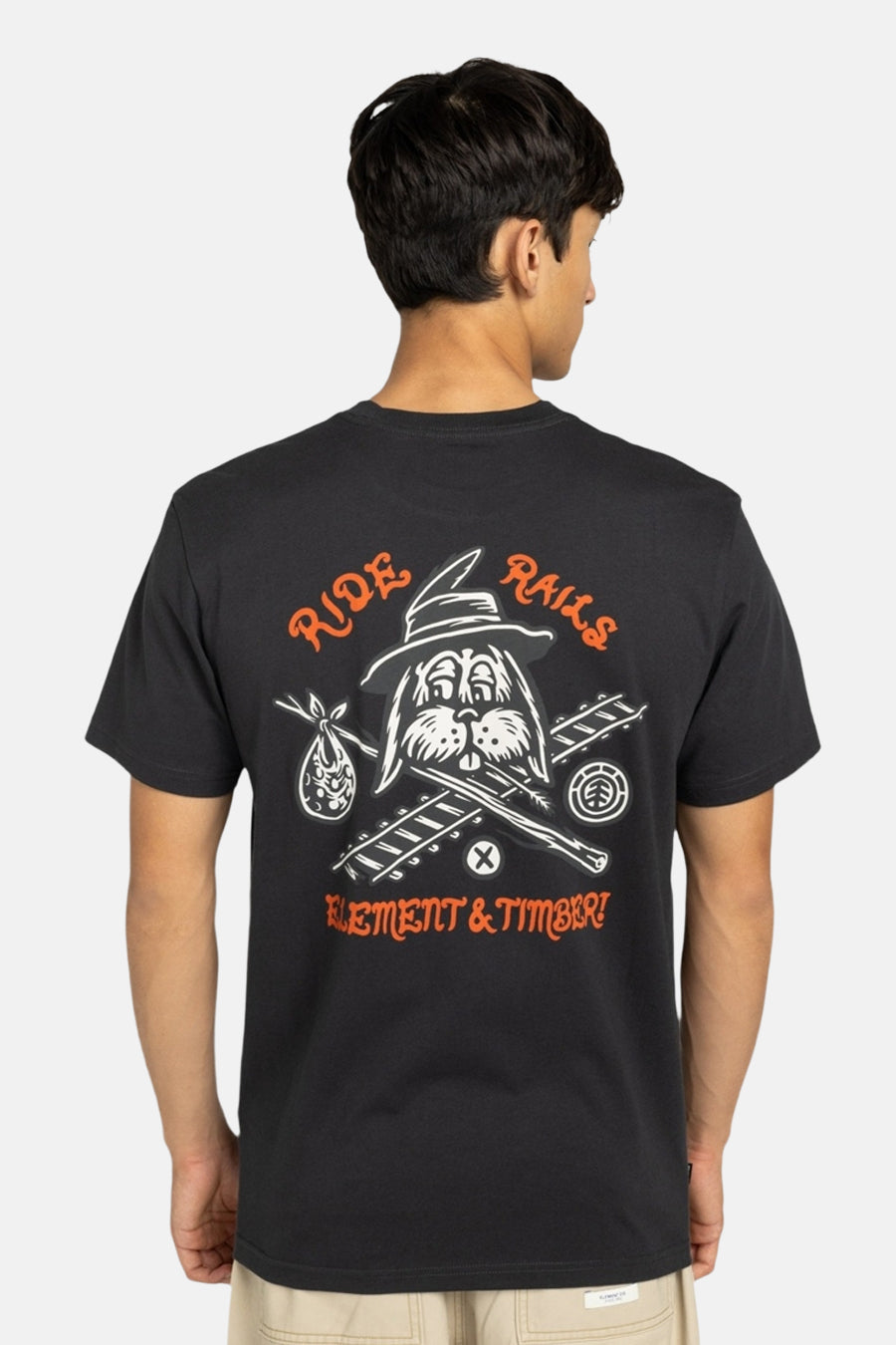 T-shirt à manches courtes - noir - ELEMENT