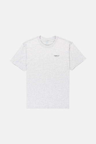 T-shirt gris à manches courtes d'ELEMENT, avec un logo subtil sur la poitrine.