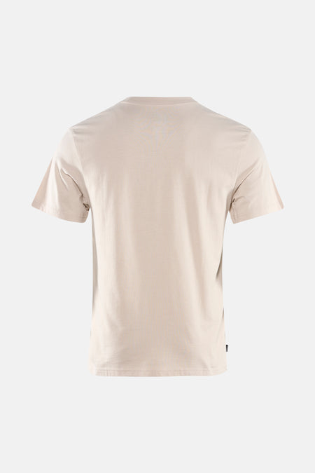 T-shirt beige à manches courtes Element, vu de dos, uni et simple.