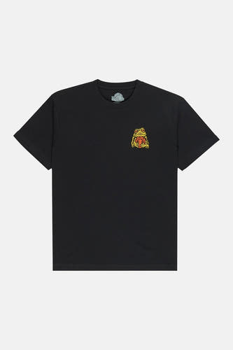 T-shirt à manches courtes noir de ELEMENT, avec un petit imprimé graphique sur la poitrine.