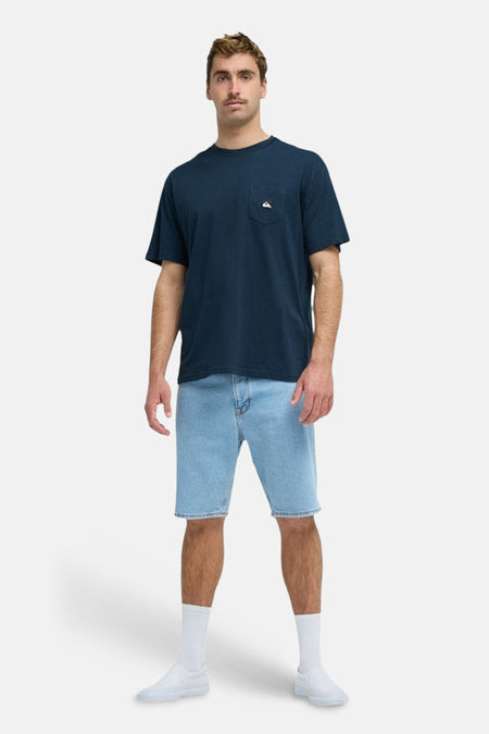 Short - light blue denim
