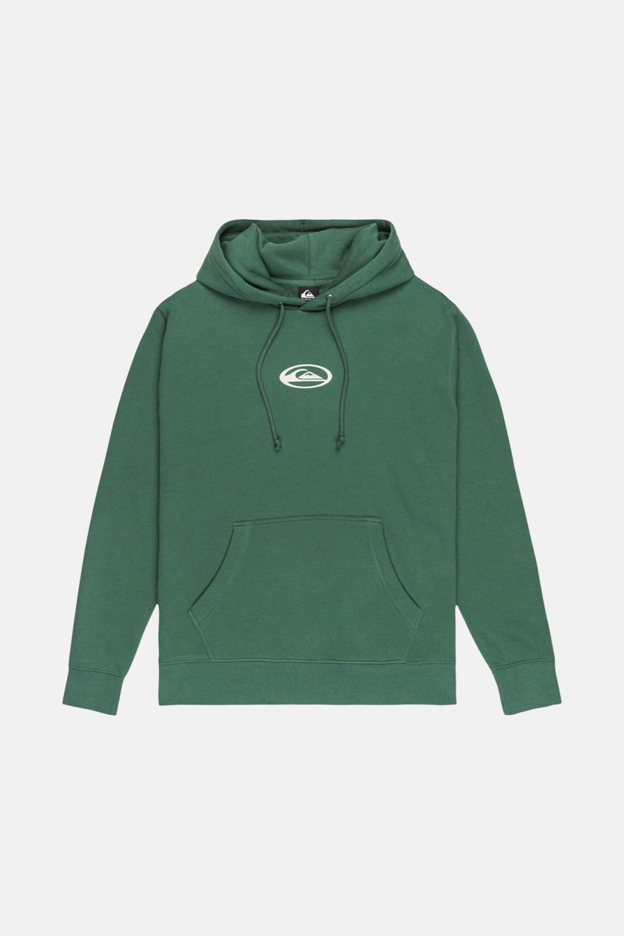 Groene hoodie met logo.