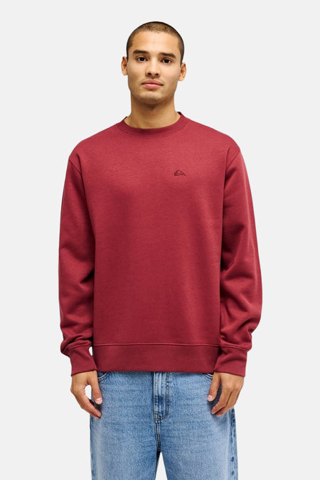 Sweat col O - rouge
