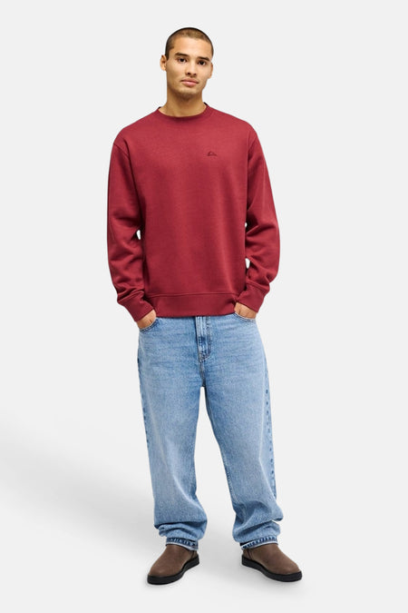 Sweat col O - rouge