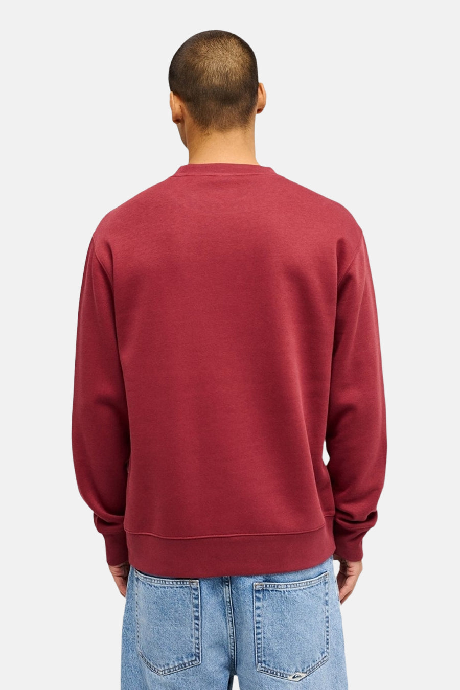Sweat col O - rouge