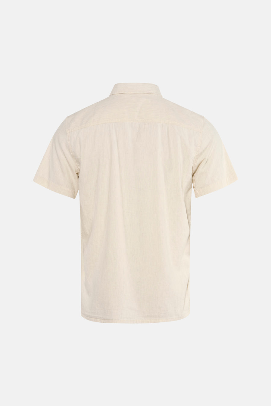 Chemise écru à manches courtes Quiksilver, avec un col soigné et une coupe droite.