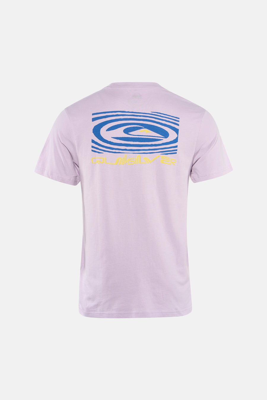 T-shirt à manches courtes violet de Quiksilver, avec un imprimé graphique au dos.