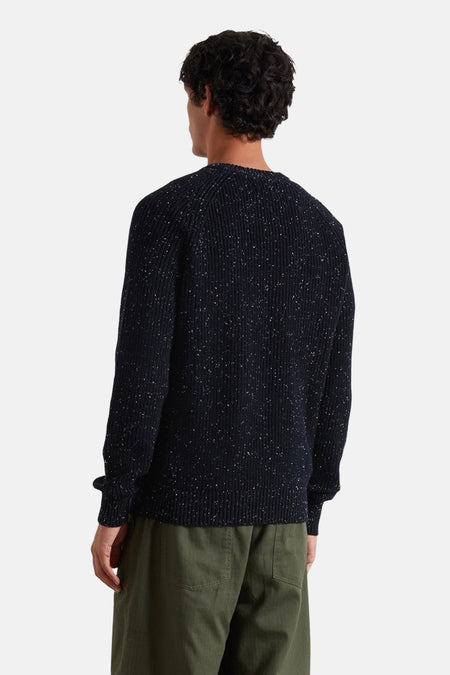 Pull à col rond - bleu