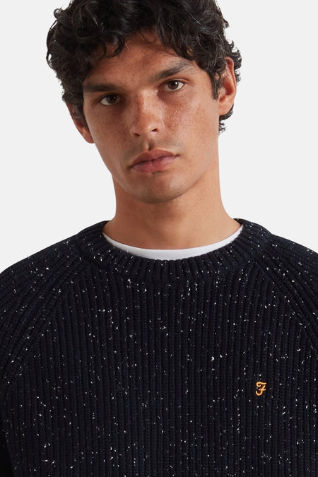 Pull à col rond - bleu