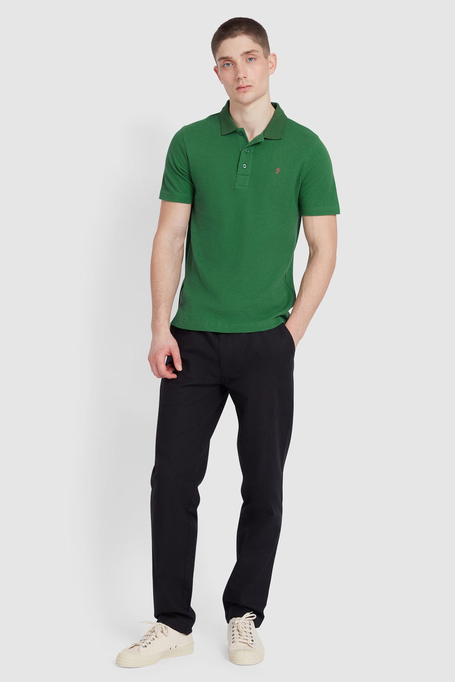 Polo à manches courtes - vert - FARAH - 2