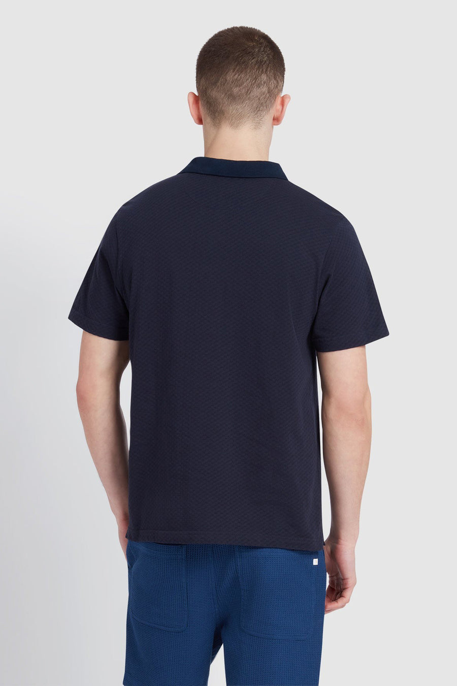 Polo à manches courtes - bleu - FARAH - 3