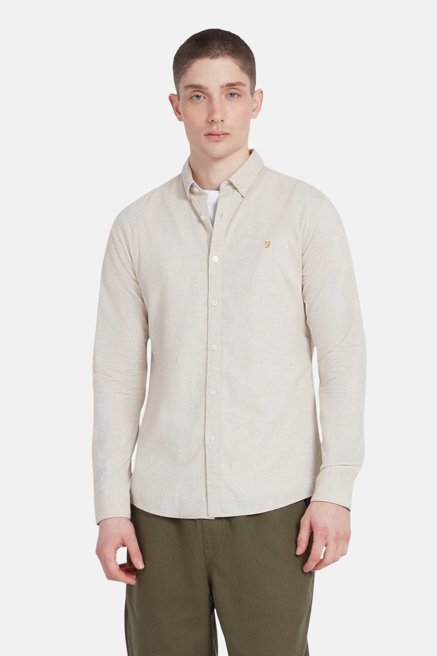 Chemise à manches longues - beige - FARAH
