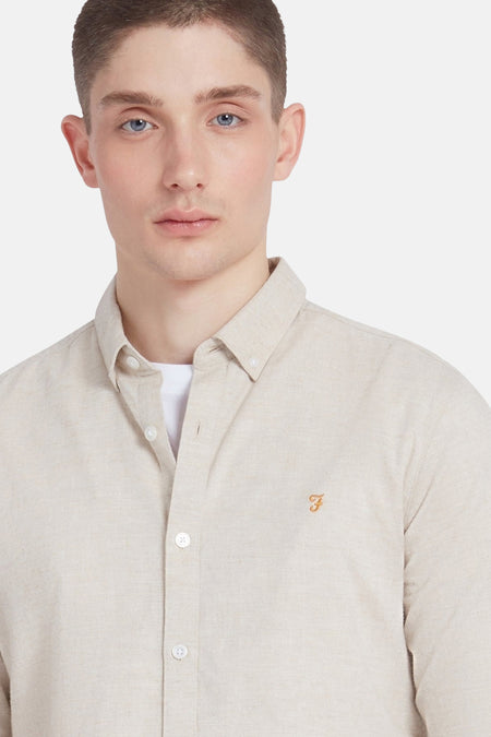 Chemise (manches longues) Beige - FARAH