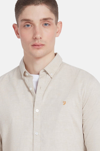 Chemise à manches longues - beige - FARAH