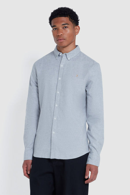 Chemise à manches longues - gris