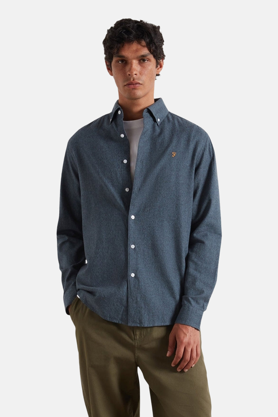 Chemise à manches longues - bleu