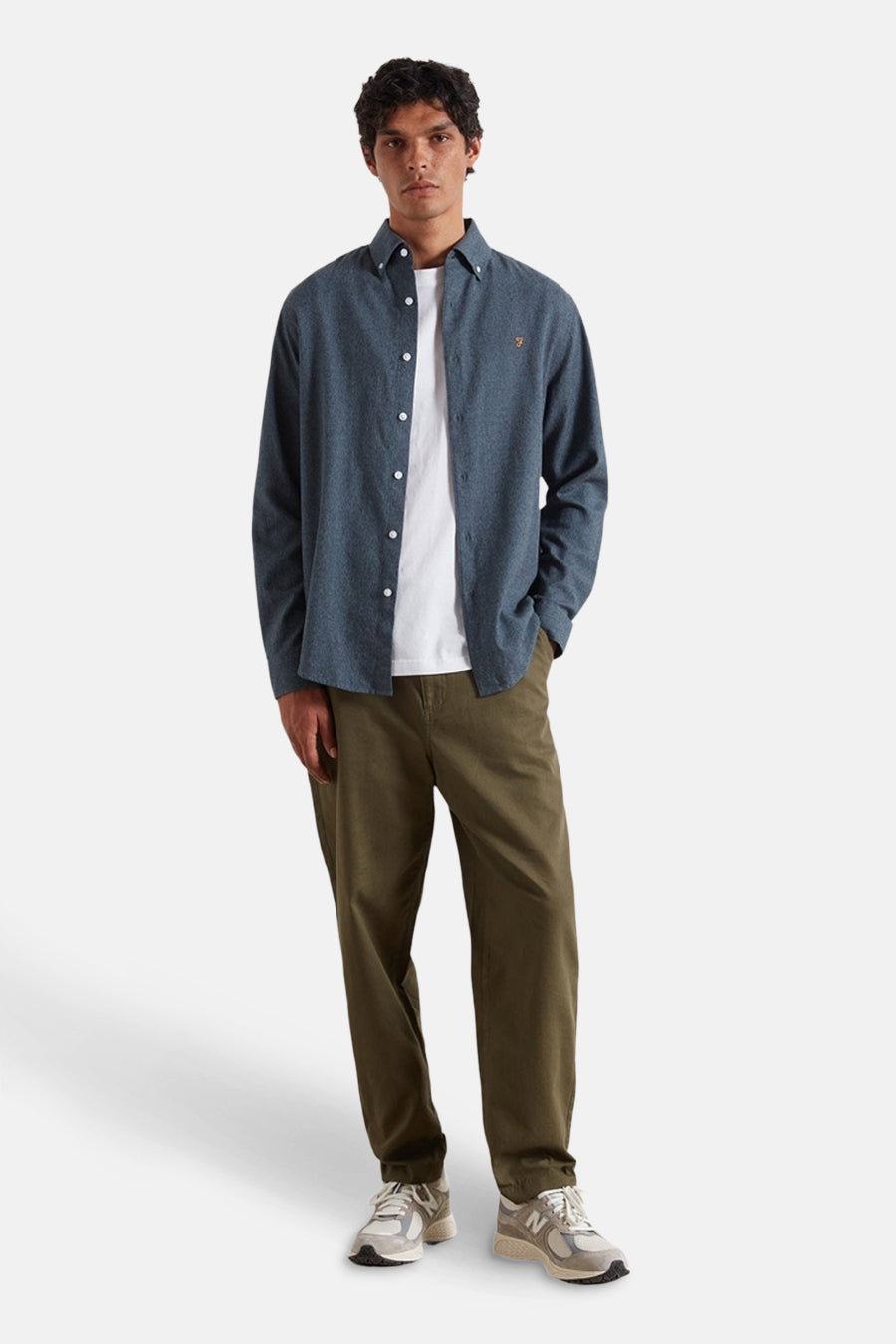 Chemise à manches longues - bleu