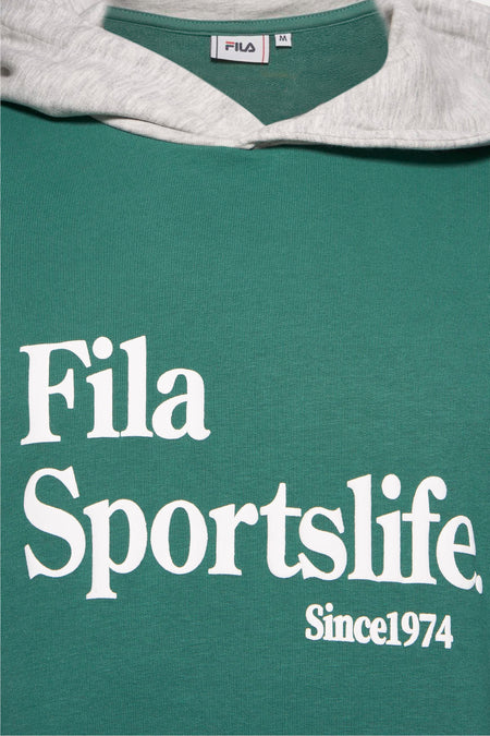 Sweat à capuche Vert - FILA