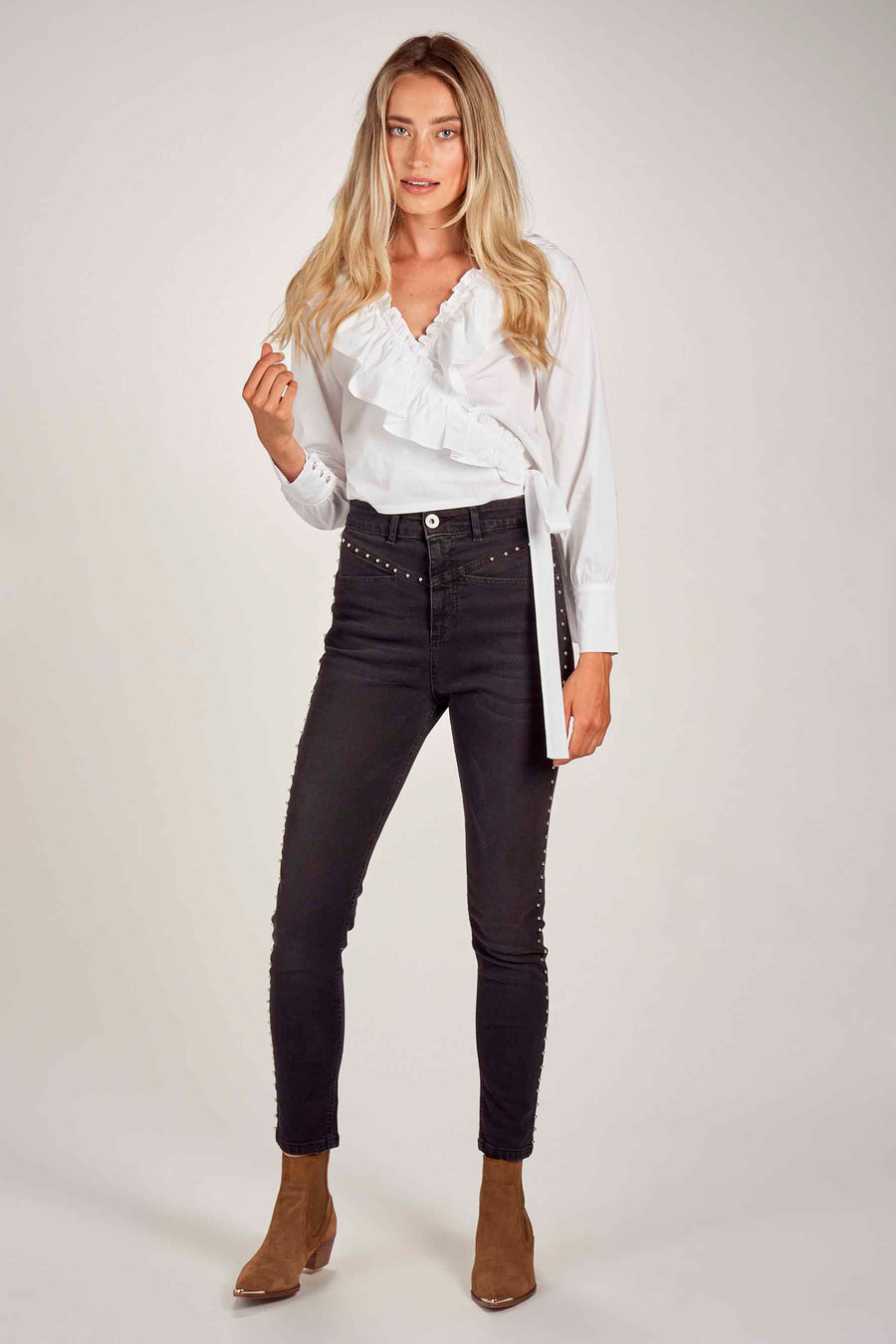 Jean skinny - gris