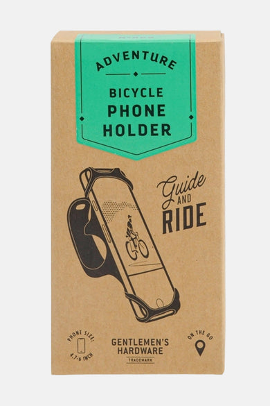 Ensemble de cadeaux multicolores de Gentlemen's Hardware, emballé dans une boîte en carton avec une image d'un support de téléphone pour vélos.