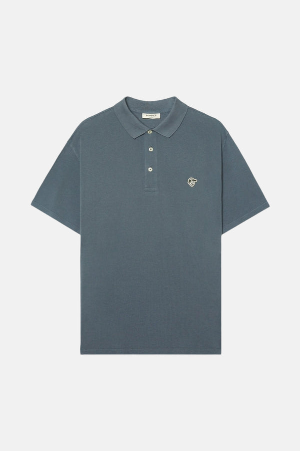	Heren tops polo korte mouw Bleu - POMPEII