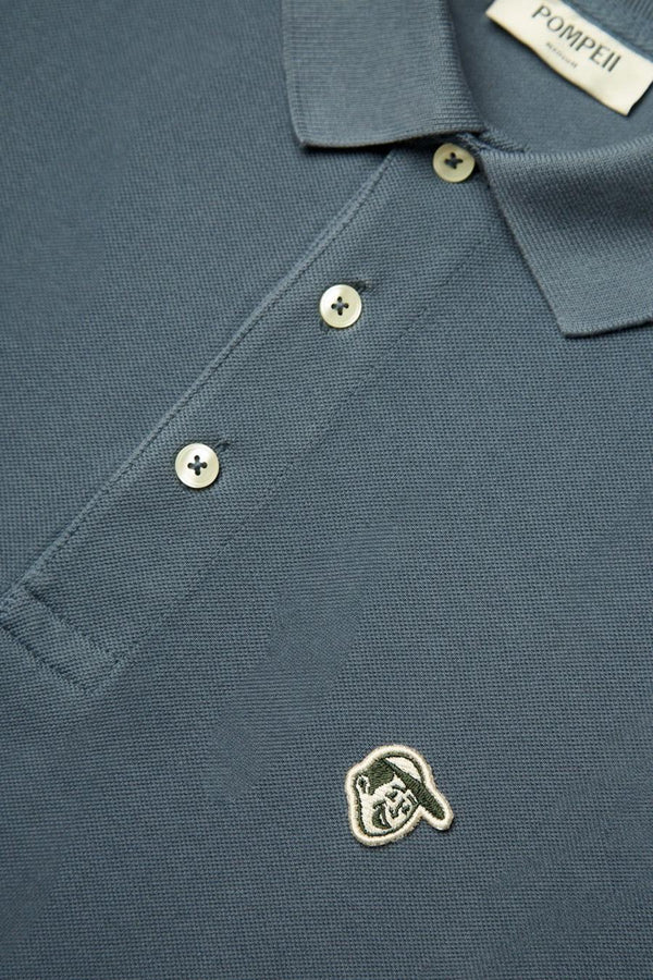 	Heren tops polo korte mouw Bleu - POMPEII