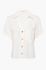 Chemise &agrave; manches courtes - beige