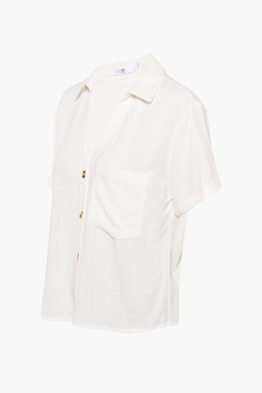 Chemise &agrave; manches courtes - beige