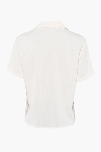 Chemise &agrave; manches courtes - beige
