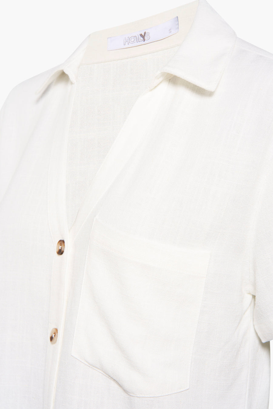 Chemise &agrave; manches courtes - beige