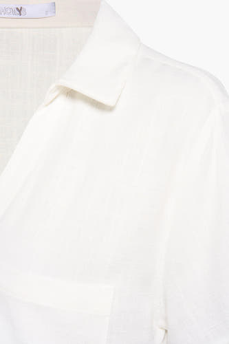 Chemise &agrave; manches courtes - beige