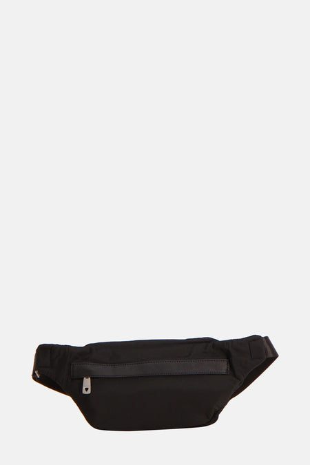 Zwarte heuptas met ritssluiting.
