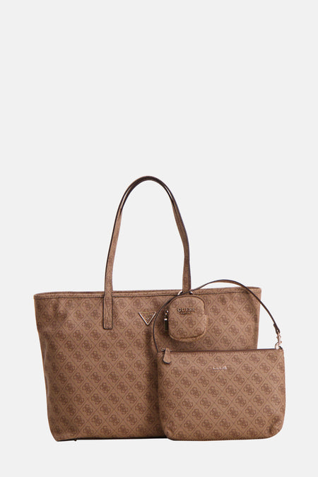 Bruine Guess handtassenset met logo print.