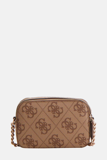 Bruine Guess tas met kettinghengsel.