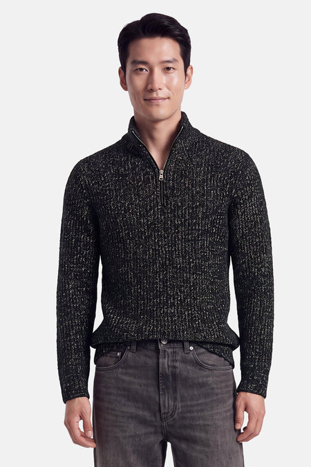 Pull col O - bleu