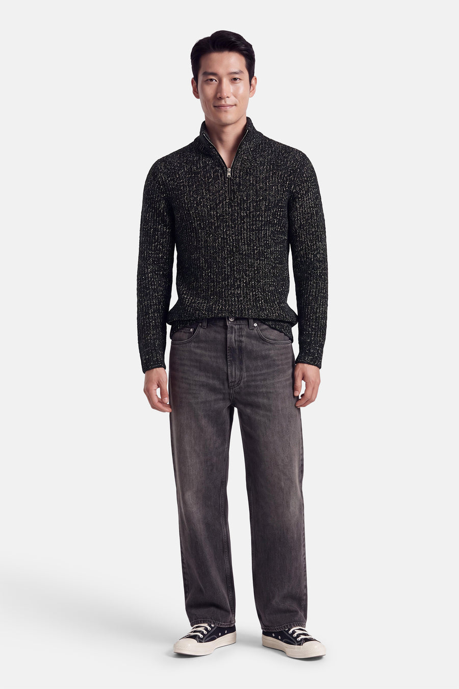 Pull col O - bleu