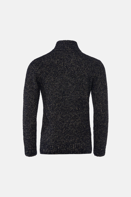 Pull col O bleu - INDIGOLD