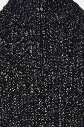 Pull col O - bleu