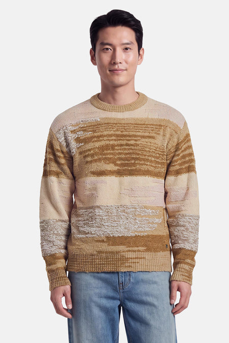 Pull col O - beige