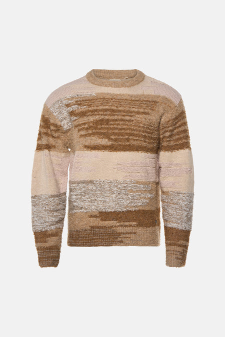 Pull col O beige - INDIGOLD