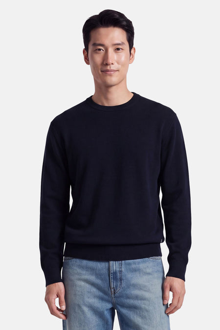 Pull col O - bleu